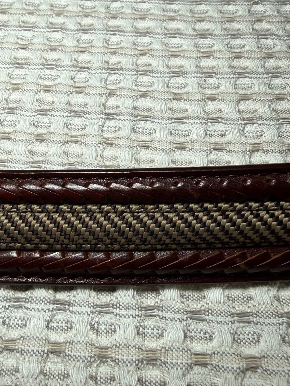 Brighton Leather Mens  Dress Belt Size 54 Brass Buckle Preppy Big Men Casual
